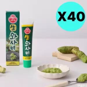 오뚜기 생 와사비 고추냉이 튜브형 43g X 40개 대용량