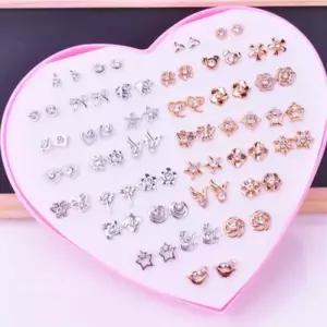 귀고리 세트 투명침 학생 패션 데일리 침 (36쌍) (47DG0)