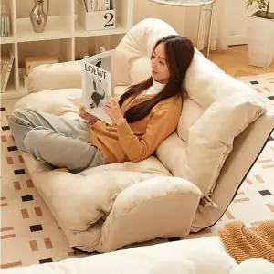 좌식소파 2인용 가죽 쿠션 오피스텔 낮은 바닥 가구