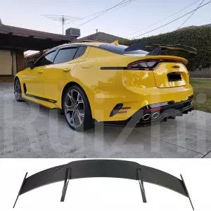 기아 K8 스팅어 리어 스포일러 광택 탄소 섬유 리어윙 GT 스타일 스포츠 액세서리 바디 키트 14-19