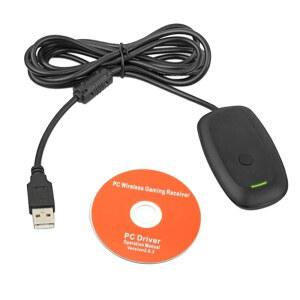Xbox 360용 Microsoft Xbox 360 컨트롤러와 호환되는 무선 USB 게임 수신기 어댑터 PC 수신기 노트북 Windows용 PC Xbox 360 컨트롤러 블루투스 어댑터