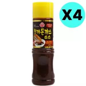 오뚜기 참깨 돈까스 커틀릿 경양 일식 소스 470g X4개