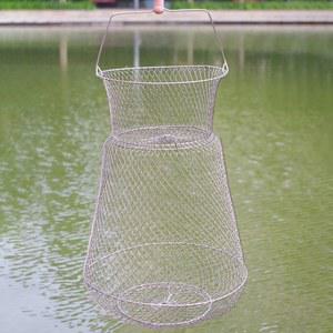 살림망 민물 붕어 낚시살림망 꽂이 장어 걸림방지 원터치 민물뜰채 25CM 휴대용 낚시