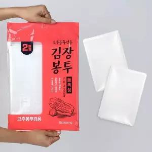 [콩심팥심]두꺼운 국산 투명비닐 김장봉투 왕대 개별포장 10매 이불비닐