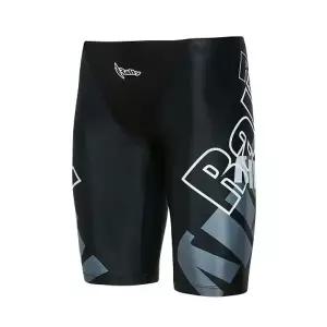 랠리 남자 5부수영복 로고플레이 블랙 남성용 실내 반신수영복바지 라이크라원단