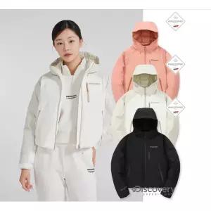 갤러리아 디스커버리 여성 베르겐 고어 윈드스토퍼 크롭 구스다운 숏패딩 D