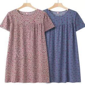 어르신잠옷 할머니 실내복 원피스 화려한 엄마 집에서입는옷