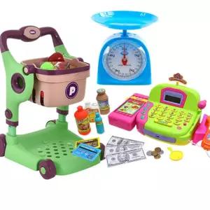 마켓놀이세트 쇼핑카트 장난감 저울 계산대 소꼽놀이 백화점 졸업 가게 어린이집 여아