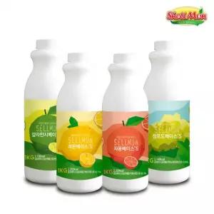 쉘몬 과일 농축액 액상타입 베이스 1kg 모음전/시럽/원액/에이드
