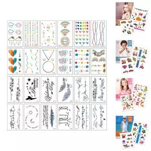 미니 타투 스티커 30종 페스티벌 헤나 판박이 문신/유아/여름/방수/어린이/붙이는/대용량/가짜/셀프/지워지