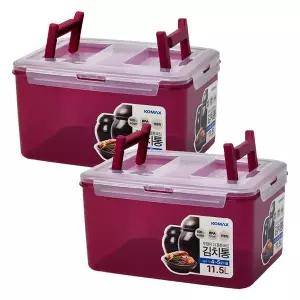 코멕스 뚜껑이 더 튼튼해진 김치통 마젠타 11.5L X 2개