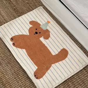 꼬깔 강아지 미니 러그 발매트