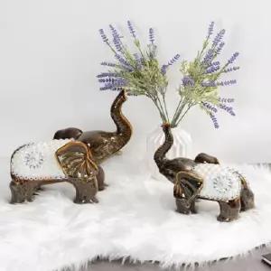 ksr 815 진주 도자기 코끼리 2p set 인형소품 귀여운인형 20cm인형옷 솜인형 무속성인형