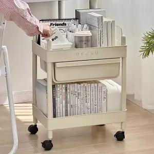 투명 책꽂이 북카트 간이 기숙사 이동식 수납 사무용