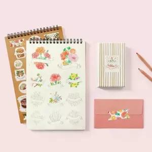 스티커 컬러링북 드로잉 일러스트 도안 채색 아트북 DIY 일러스트스티커 취미 색칠 컬러링