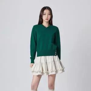 [LAP](대전신세계)쓰리버튼 브이넥 니트 AR4KHA67