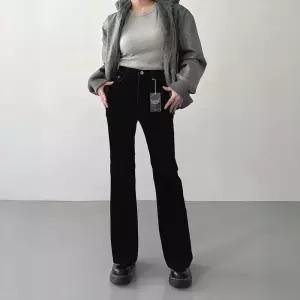 나나 겨울 스판 여행 벨벳 데님 부츠컷 간절기 팬츠 청바지 데이트룩 데일리 가을 40대