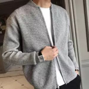 집업 남자 니트 겨울가디건 정장 지퍼 루즈핏 (48C6Y)