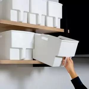 일본 손잡이 수납박스 다용도 정리함 팬트리