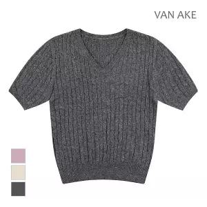 [반에이크] 브이넥 반팔 니트_VB3YKTQ320Z (P003713866)