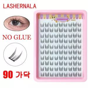 1+1 Lashernala 속눈썹나라 90가닥 속눈썹연장 노글루속눈썹 눈썹연장 가닥속눈썹