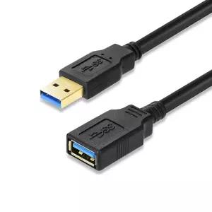 USB3.0 연장케이블 프린터 USB허브 키보드 마우스 연장선 M-F형 확장 4중차폐 순동구리 무산소동선 블랙 2M CABLE