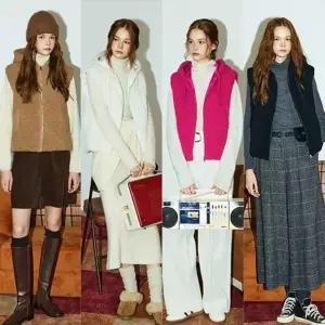 25FW 밀라 여성 셰르파 오리털 패딩 베스트 MD254F0109VT