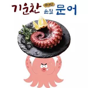 [기운찬]100% 국내산 손질 문어 9팩, 총 1.35kg(150g/팩)