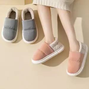 미끄럼방지 패딩 방한 털 거실 실내화 P0000SWB