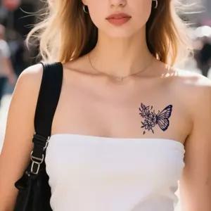 인스턴트타투 타투스티커 레터링 수채화 페스티벌