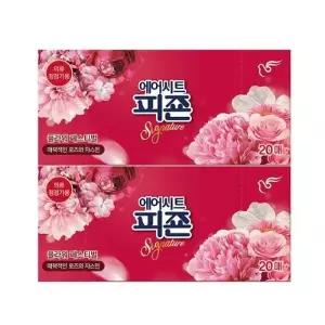 [셀러허브]피죤 리치퍼퓸 의류청정기 섬유유연제 시트 20매 x 3 - 플라워페스티벌 향기로운 (S39391102)