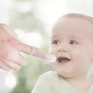 실리콘 영유아 손가락 칫솔 키즈 1세 2세 구강청결 아기 용품 신생아 조카선물 귀여운