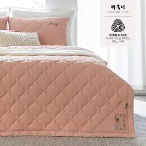 [박술녀](SK)양모100 누빔 패드 겸 이불+베개커버 세트 (작품명 : 연모4)