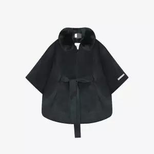 [베스띠벨리]핸드메이드퍼케이프코트 BLHRY7646BK