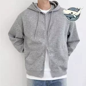 데일리 오버핏 후드집업 편안한 투웨이 후드웨어