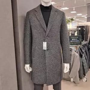 [트레몰로] HC09 챠콜그레이 롱코트 (주)세정 인디안 남성 24년 겨울 울저지 체스 (S23533909)