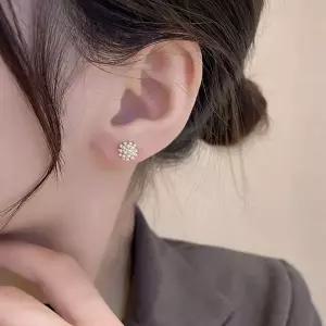 악세사리 촬영 캐주얼 꽃 귀걸이 예쁜 패션