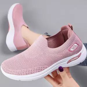 여성 편한 데일리 슬립온 운동화 끈없는 캐주얼 여성신발