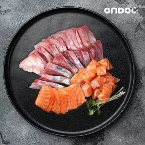 [온도씨]필렛 모듬회 4호 (필렛 방어300g,필렛 연어300g)