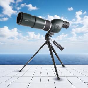 Maifeng 20-60x60 줌 단안 조류 관찰 천문 망원경 사냥 캠핑 장비 쌍안경 클립이있는 장거리