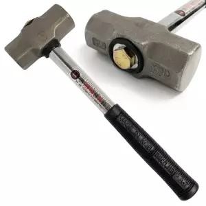 망치(36CM) 덕진 무진동 1.5배 안전파워 돌망치 해머-무진동망치.고무손잡이망치.목공용망치.안전파워망