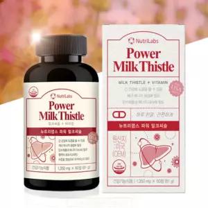 뉴트리랩스 파워 밀크씨슬 비타민B 실리마린 선물 60p