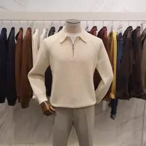 [에디션](김해점)25 FW 울 혼방 카라형 하프 집업 스웨터 3종 NEF4ET1635