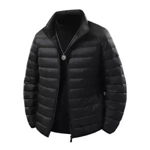 남성용 패딩 점퍼 오리털 야상 경량 추동 빅사이즈 하이넥 보온 트레이닝 힛템