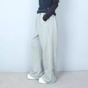 [파라노말샵]스티치 라인 밴딩 트레이닝 와이드 팬츠 통바지 (파라