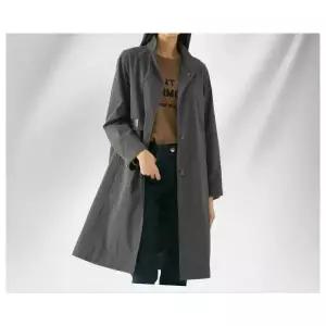 지센 2컬러 가죽패치 A라인 롱 트렌치코트 LCCAN922976645