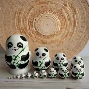 판다 마트료시카 15단 마트로시카 러시아 인형