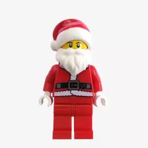 레고 미니피규어 시티 산타 복장을 한 남자