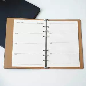 180매 채움 6공 주간 다이어리 속지 리필내지 A5-6공다이어리속지.다이어리리필속지리필.A5리필내지A5.A5