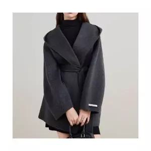 바바라옷장 240012 - 후드 핸드메이드 하프울코트 울100% 브랜드공정 겨울코트 반코트 여성겨울코트 핸드메